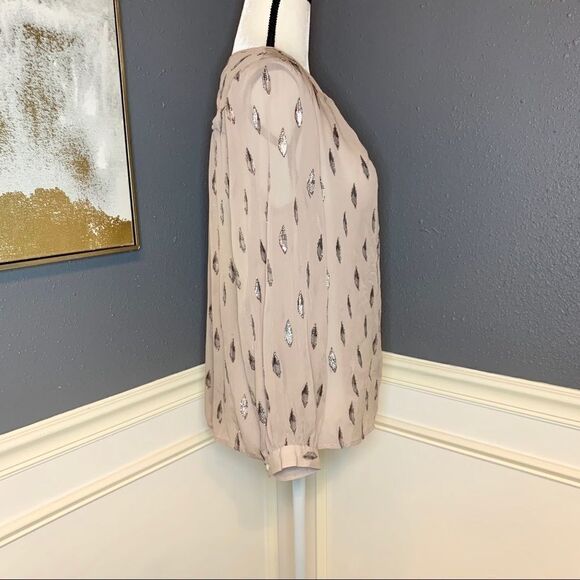 Joie Mauro Metallic Jacquard Blouse - Picture 8 of 12